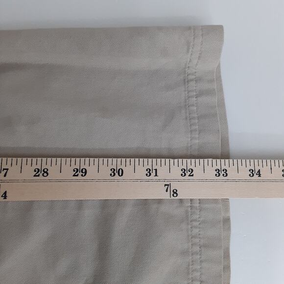 Vintage 90s Safari Dress Sleeveless Button Up Khaki Sheath Dress Mini Womens 4 - Picture 11 of 11